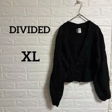 당일 발송 DIVIDED [ XS ] 블랙 니트 가디건