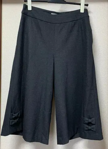 GALLERY VISCONTI 사이즈 3 다크 그레이 가우초 팬츠