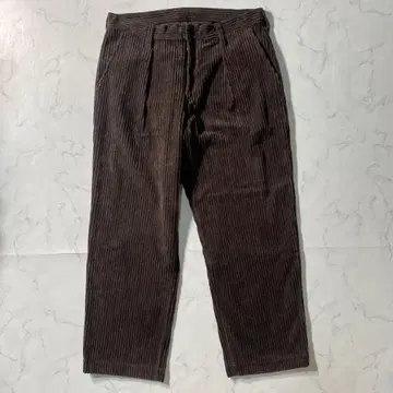 새상품급 칼리 워크 팬츠 굵은 폭 코듀로이 원턱 XL 빅 사이즈