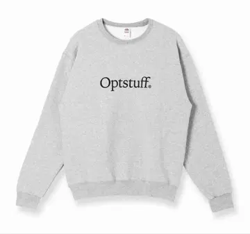 Optstuff 속기모 크루넥 맨투맨 애쉬 그레이 S 사이즈