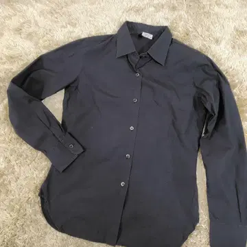 agnes b. 긴팔 셔츠 블라우스 블랙 일본제