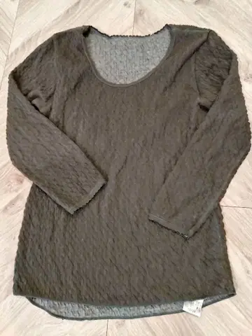 히다마리 다크 그레이 긴팔 상의와 레깅스 세트