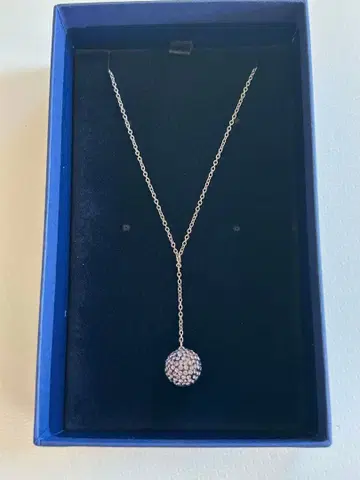 스와로브스키 파베볼 목걸이