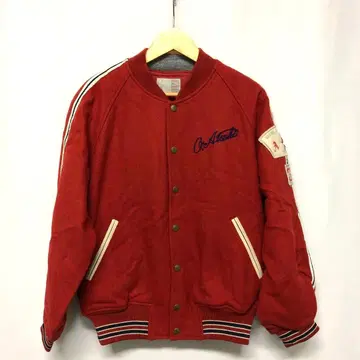 80s ATSUKI ONISHI 바시티 자켓 빈티지 울 자수