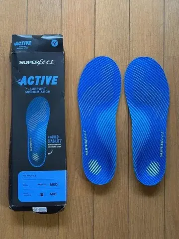 SUPERfeet 슈퍼피트 Active Support 블루