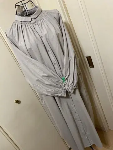 samansa Mos2 셔링 셔츠 원피스