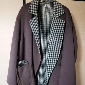 6 roku 로쿠 리버서블 리버 코트 새상품