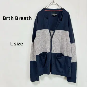 Brth Breath 버스브레스 가디건 L 네이비 블록
