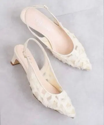 artemis by DIANA 튤 x 조젯 백밴딩 펌프스