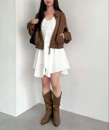 archives 스웨이드 블루종 브라운