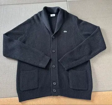 라코스테 LACOSTE 숄카라 블랙 가디건 X L 사이즈 5