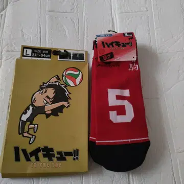 하이큐!! 후쿠로다니 고등학교 복서 브리프 L 사이즈 삭스 3개