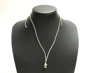 ete 실버 가는 끈 목걸이 은제 925 스털링 실버