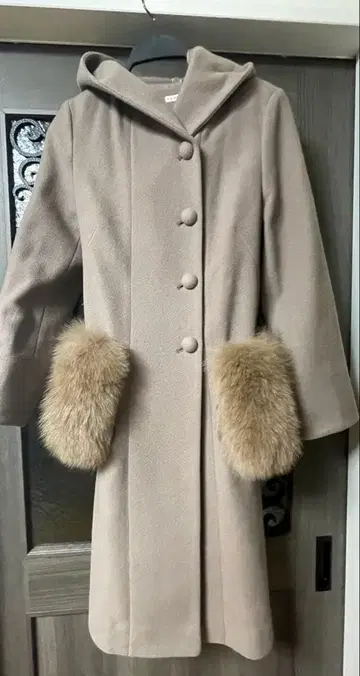 WILLSELECTION 후드 부착 롱 코트