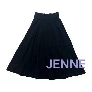새상품급 JENNE 베이직 플레어 니트 스커트 L 사이즈 블랙