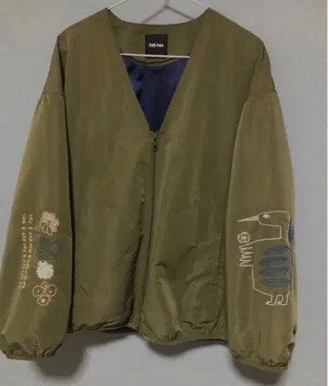 카키색 블루종 오버 사이즈 올 시즌