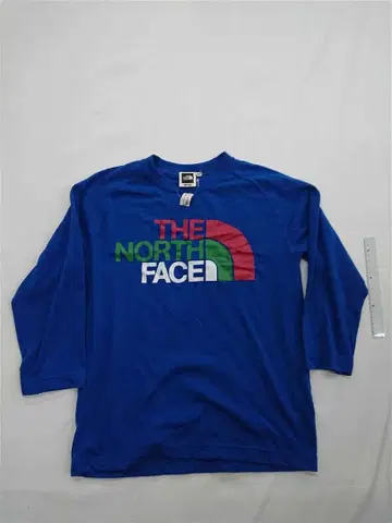 더 노스 페이스 블루 계열 M 사이즈 긴팔 티셔츠