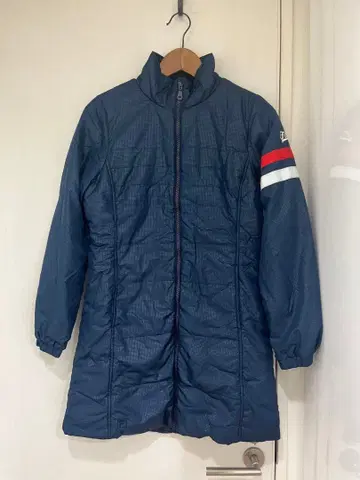 FILA 네이비 롱 다운 자켓