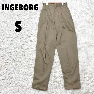 INGEBORG 잉게보그 핑크하우스 센터 프레스 테이퍼드 팬츠