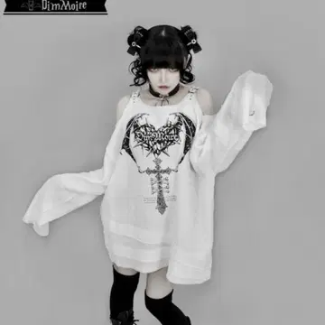 dimmoire 구제의 십자가 거즈 상의