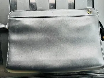 dunhill 블랙 가죽 클러치백