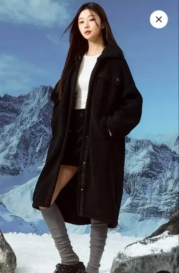 xexymix 여성용 롱 자켓 코트 블랙