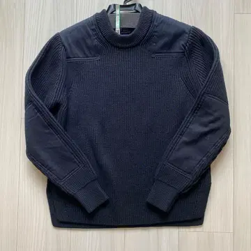 [ orcival ] 패치 니트 black 클리닝 완료