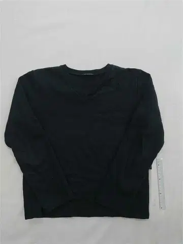 아네스베 옴 V넥 긴팔 티셔츠 블랙 계열 남성용