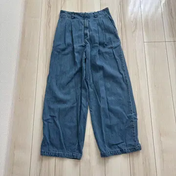 슬로브 이에나 LEDENIMTUCK TROUSER 데님 40