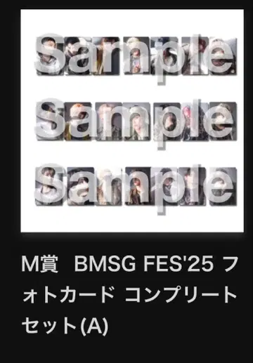 M상 BMSG FES'25 포토 카드 컴플리트 세트(A)