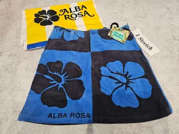 알바 로자 체크 스커트