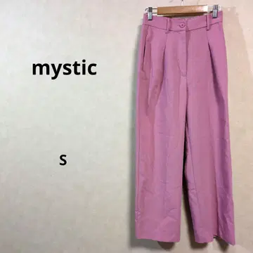 mystic 미스틱 핑크 와이드 팬츠 센터 프레스 S /158