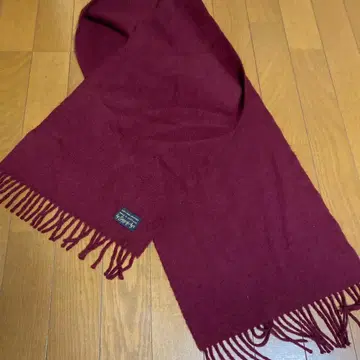 [캐시미어 100% ] 베그 오브 에어 머플러 와인 레드 스코틀랜드제