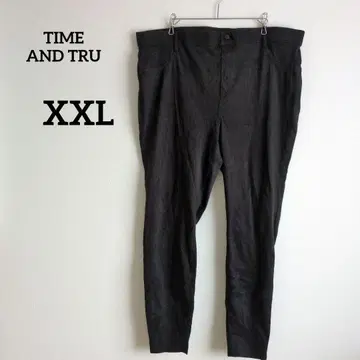 TIME AND TRU [ XXL ] 블랙 팬츠 롱 바지 남성용