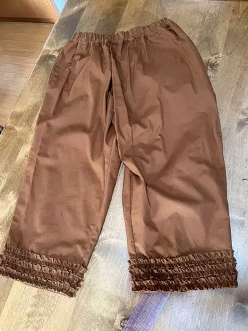 코튼 팬츠 프릴 장식 기성품 시착만 한 상품 11000 정가