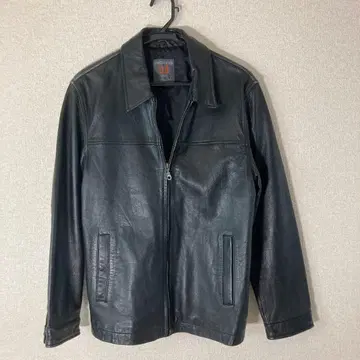 블랙 가죽 자켓 지퍼식