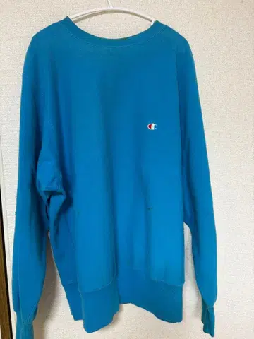 90s Champion 리버스 위브 USA L 블루 맨투맨