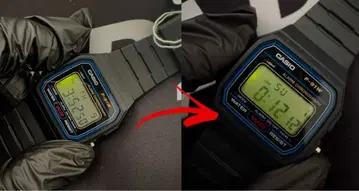 카시오 개조 CASIO 손목시계 F-91용 백라이트 확산 유리