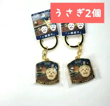 치이카와 (먼작귀) 지역 한정 키링 오타루 운하 토끼 2개