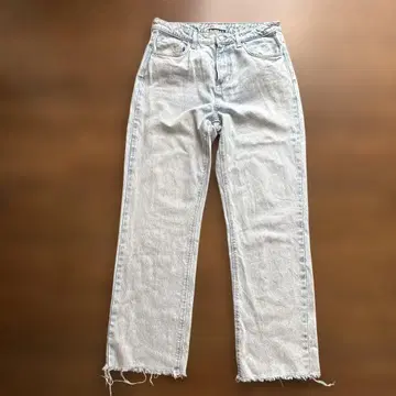 ZARA 라이트 블루 스트레이트 레그 데님 L 사이즈