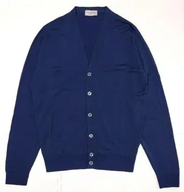 새상품급 존스메들리 가디건 니트 울 네이비 블루
