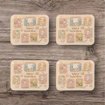 더피&프렌즈 웨어 스마일즈 글로우 수베니어 플레이트 4장 세트