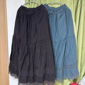 플레어 스커트 2벌 세트