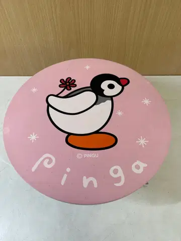 G570 핑구 핑가 레트로 접이식 원형 미니 테이블 키즈