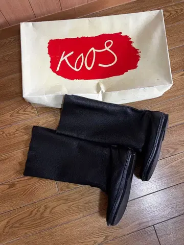 KOOS 블랙 롱 부츠