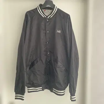 Cardinal 블랙 바시티 자켓 Jeff 자수 L vintage