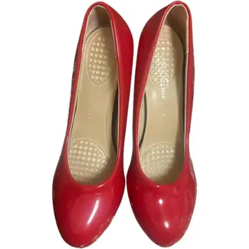 빨간색 하이힐 펌프스 24.5cm VERO CUOIO 베로쿠오이오