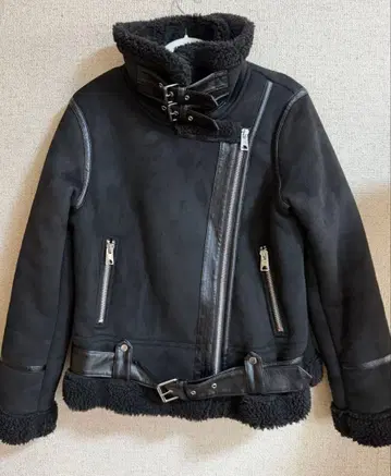 ZARA 페이크 무스탕 자켓