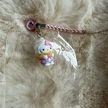 [ 헤이세이 당시물 ] 헬로키티 마더 목장 지역 한정 스트랩 족쇄