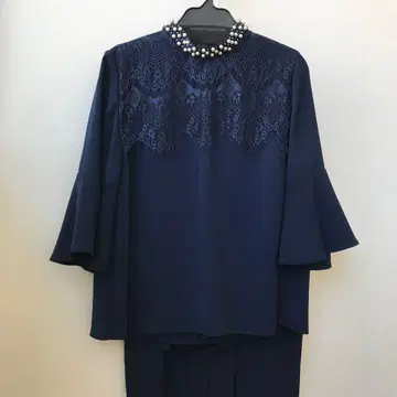 ashill 네이비 레이스 장식 셋업